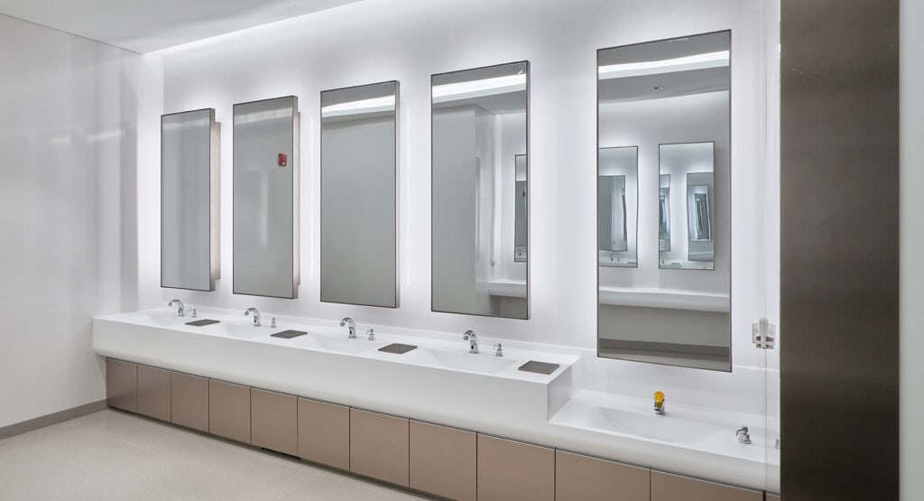 Hanex airport bathroom upgrade